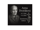 Epitafná gravírovaná doska čierna žula