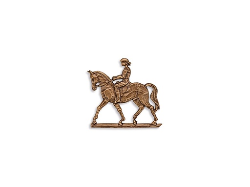 [ST-SK-18914] Bronzový reliéf Jazdkyňa na náhrobok, 8×8,5 cm alebo 13×13,5 cm