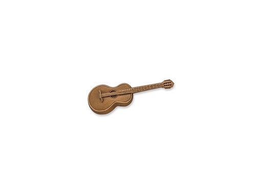 [ST-SK-18922] Bronzová gitara na náhrobok, 3×9,5 cm