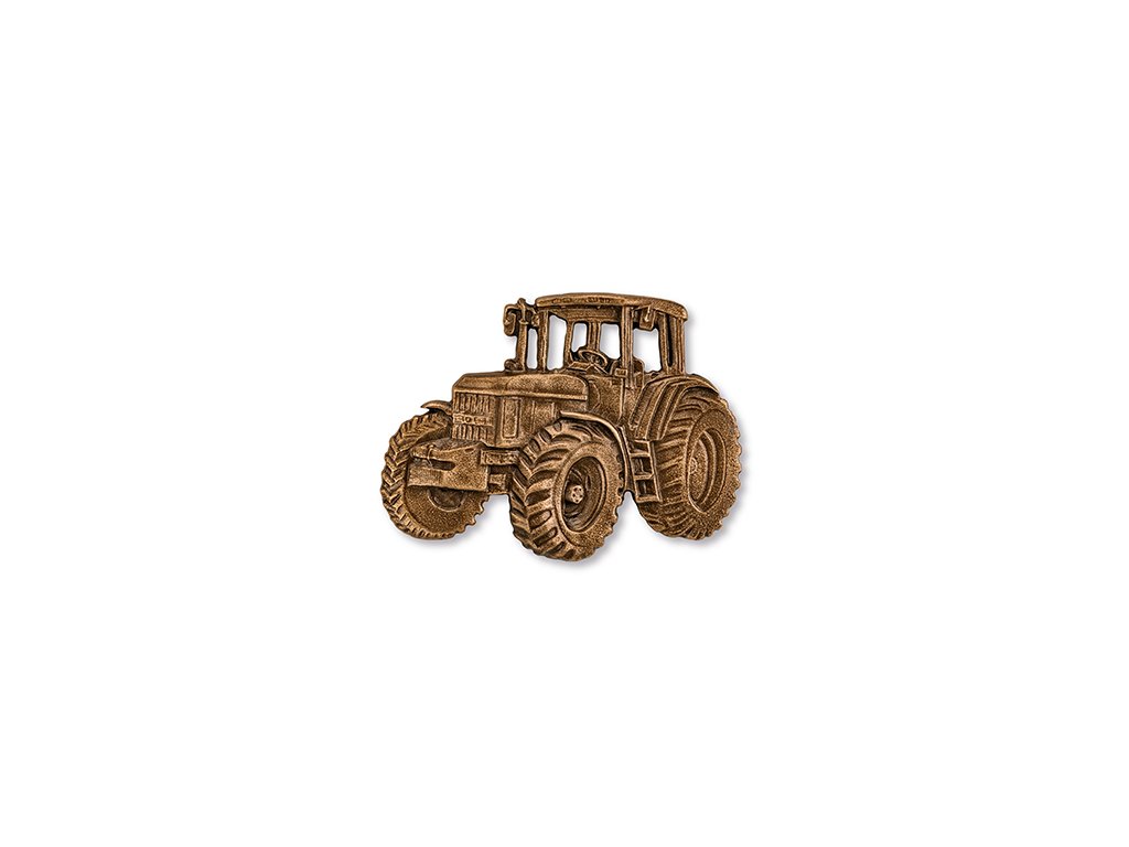 Bronzový traktor na náhrobok, 7×9 cm alebo 10×14 cm