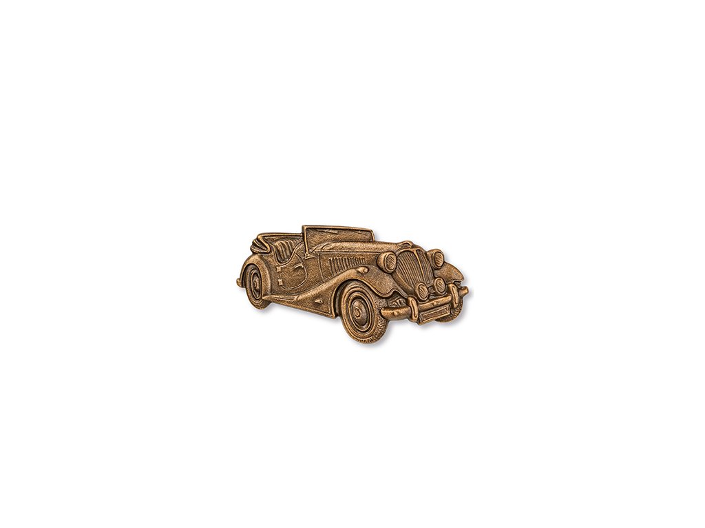 Bronzový reliéf Oldtimer na náhrobok, 5×9 cm alebo 8×15,5 cm