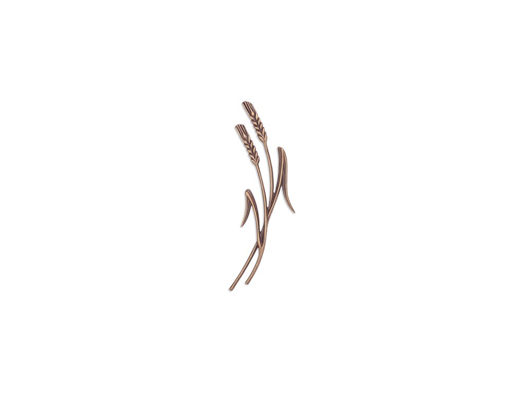 Bronzové klasy na náhrobok, 35×11 cm