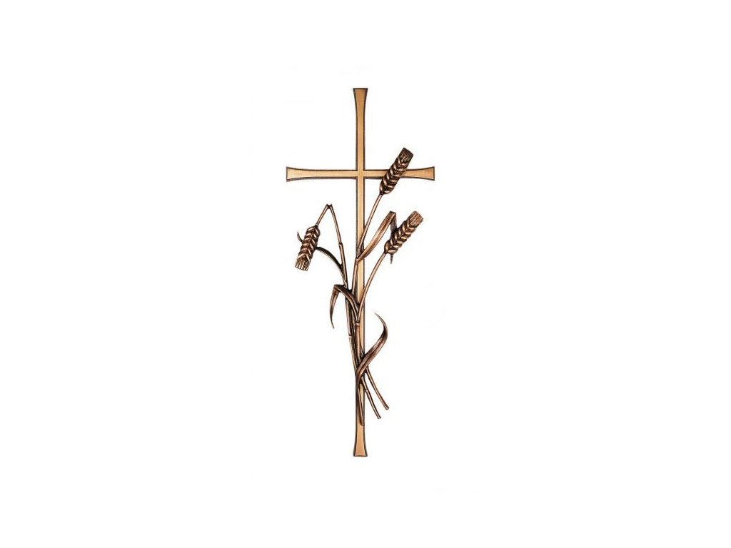 Náhrobný kríž Elegant s klasickými klasmi, 40×15 cm alebo 50×20 cm