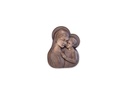 Bronzová Madona s dieťaťom na náhrobok, 16×12 cm