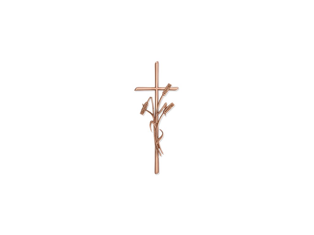 Náhrobný kríž Scriptura s klasickými klasmi, 40×15 cm
