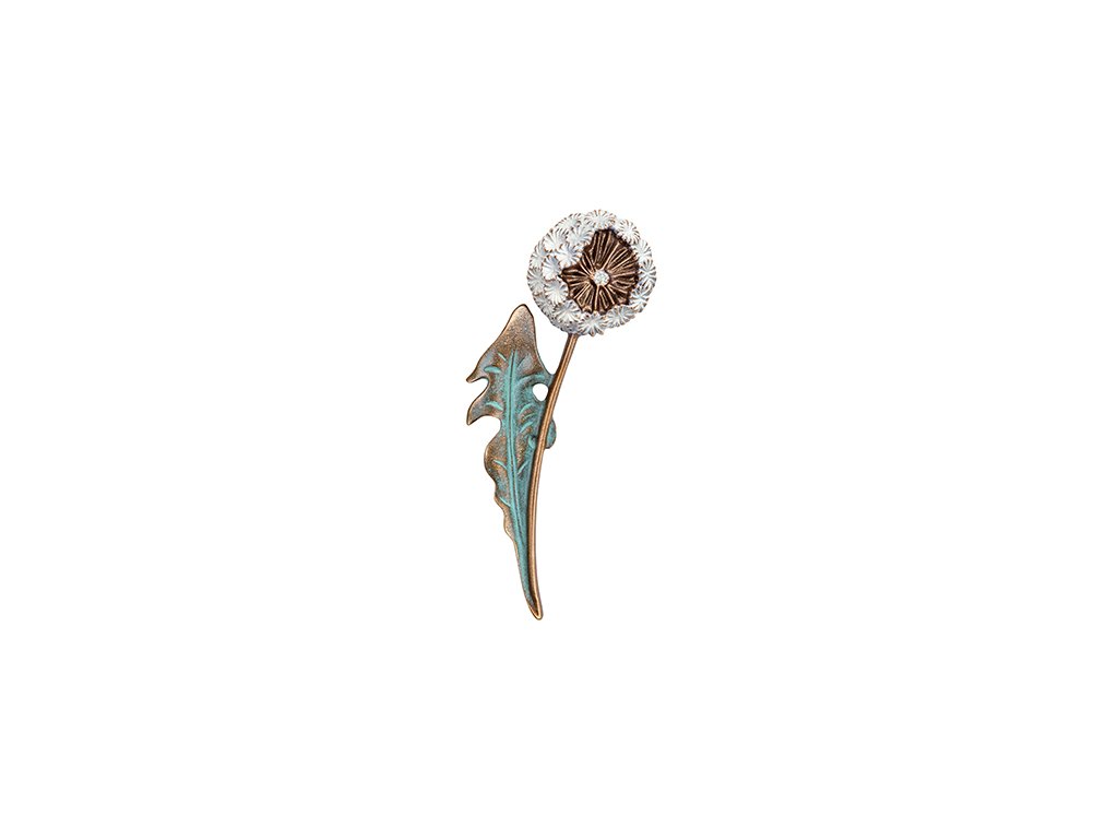 Bronzová Pusteblume na náhrobok, 11,5×5 cm alebo 19×8 cm