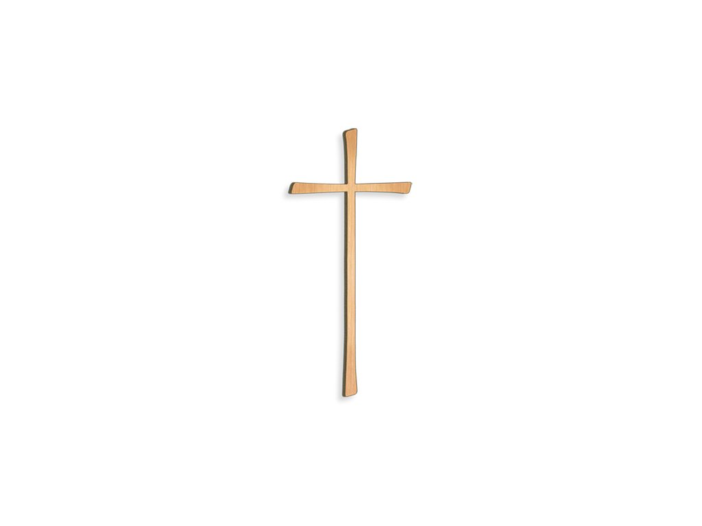 Náhrobný kríž s kryštálom, bronz, 8–80 cm