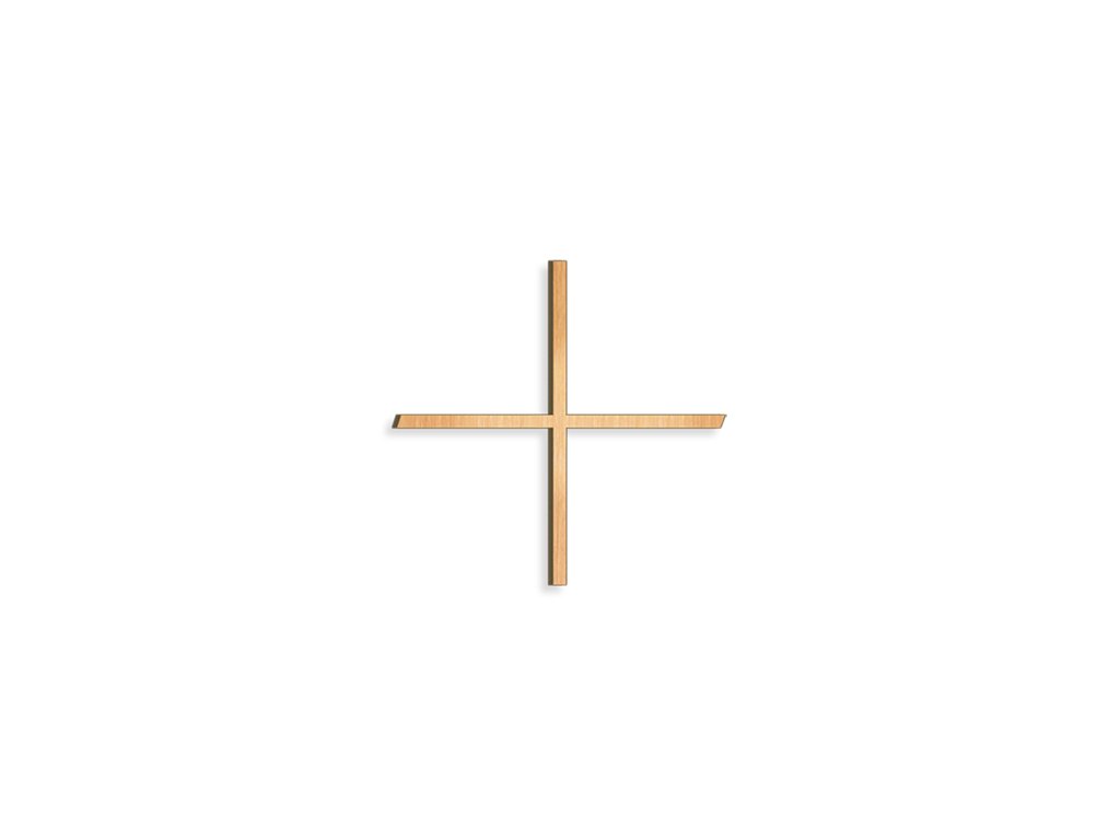 Náhrobný kríž rovnoramenný, bronz, 8–30 cm