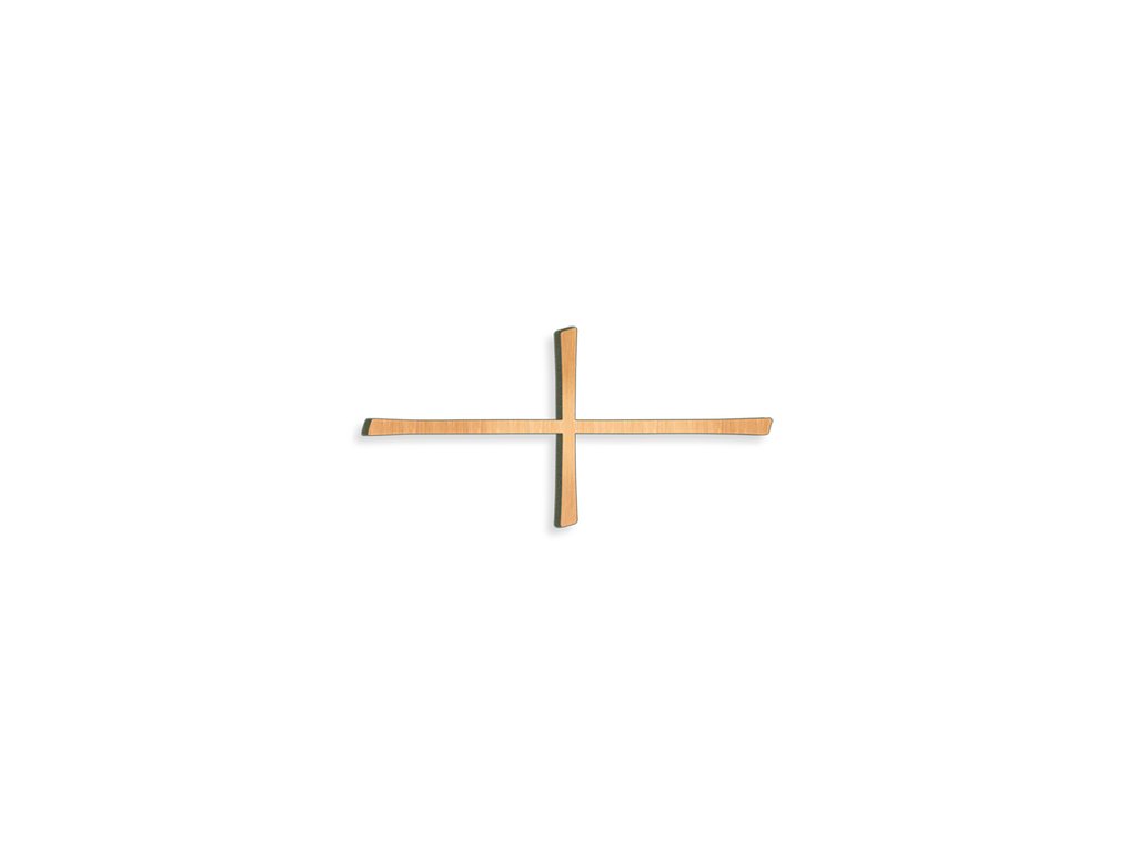 Náhrobný kríž Breitkreuz z bronzu, 15×35 cm