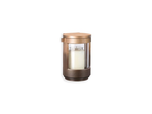 [ST-SK-40368] Nástenná lampáš na náhrobok, bronz, 16×11×10 cm