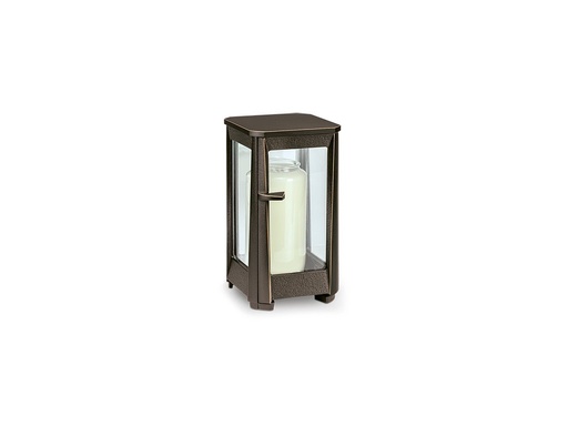 [ST-SK-40371] Bronzový lampáš na náhrobok, 20×11×12 cm