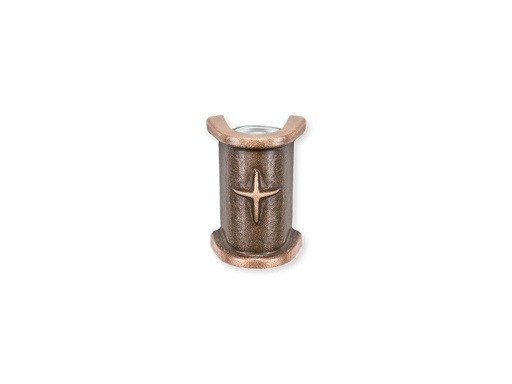 [ST-SK-53030] Nástenná váza na náhrobok, bronz, 10×7×5 cm