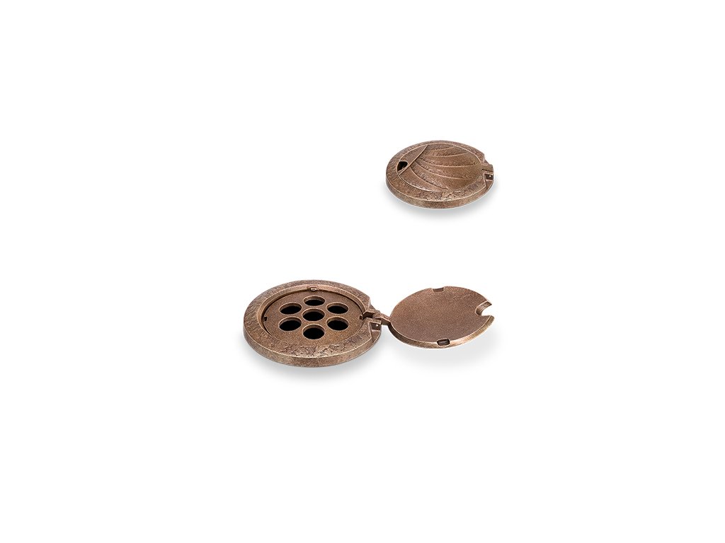 Bronzový krúžok na vázu na náhrobok, Ø 12 cm