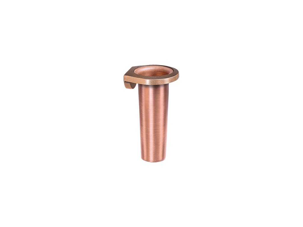 Nástenná váza na náhrobok, bronz, výška 9 cm