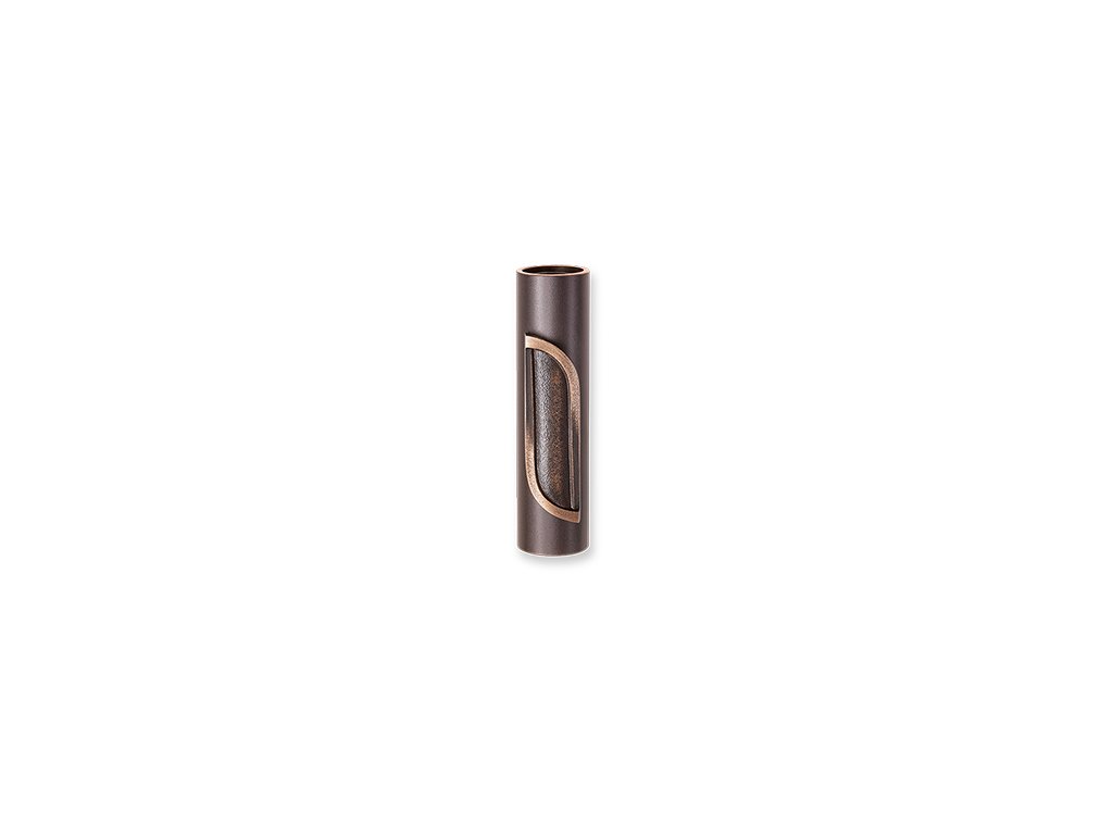 Nástenná váza na náhrobok, bronz, výška 13 cm