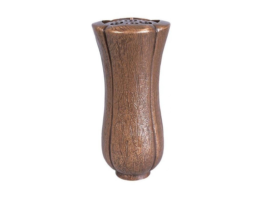 Bronzová váza na náhrobok, výška 26 cm