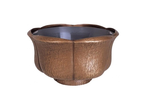 [ST-SK-54940] Bronzová misa na náhrobok, výška 18–21 cm