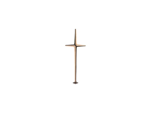 [ST-SK-62613] Bronzový kríž s kryštálom, 85×31 cm
