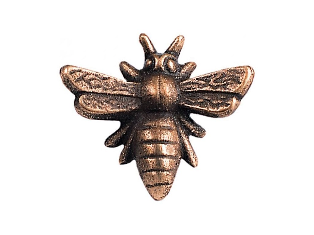 Bronzová včela na náhrobok, 3×3 cm