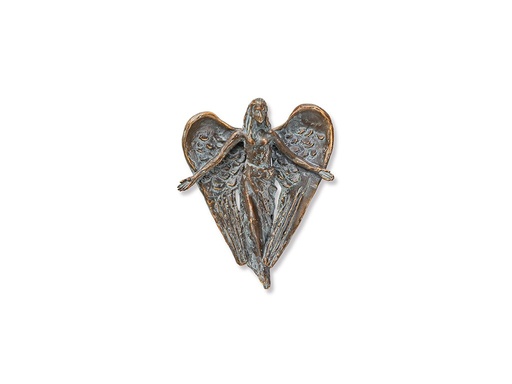 [ST-SK-85537] Bronzový anjel na náhrobok, 12×9,5 cm