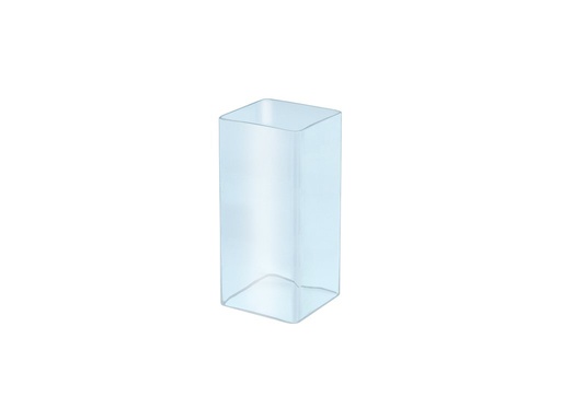 [ST-SK-92040] Náhrobný lampáš sklenený, biely, 20×9×9 cm