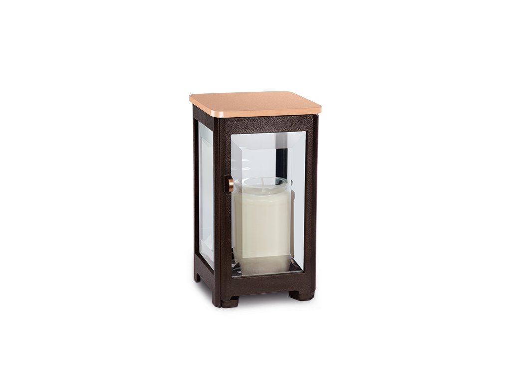 Bronzový lampáš na náhrobok, 16–30 cm