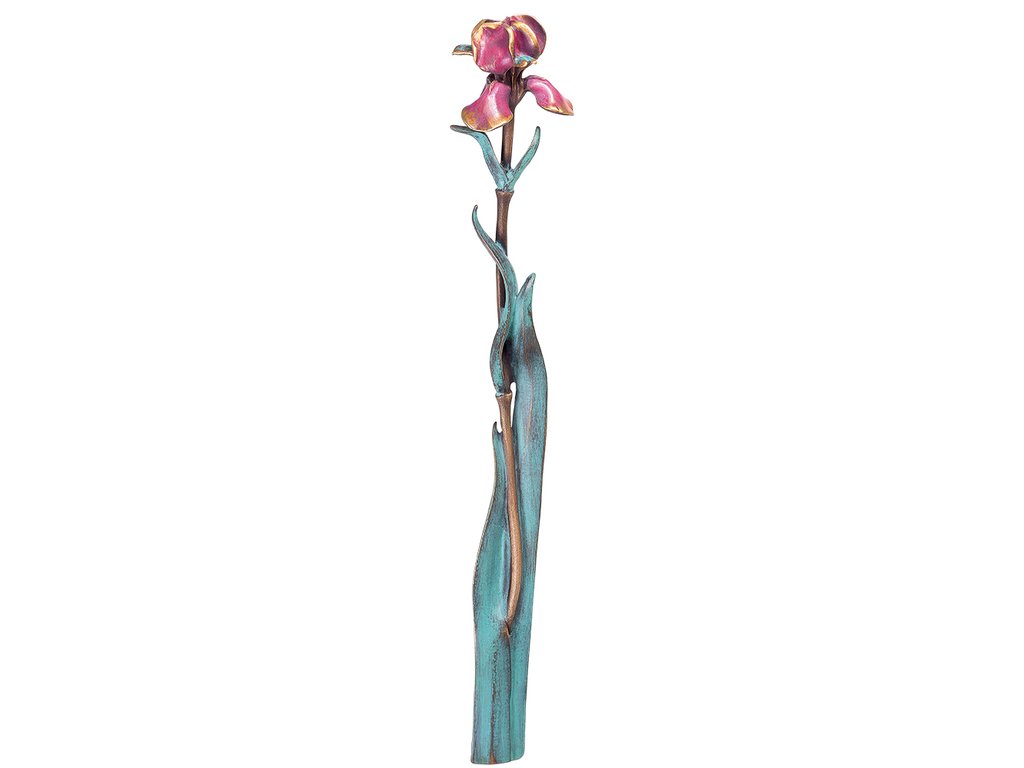 Bronzová Kosatec na náhrobok, 32 cm
