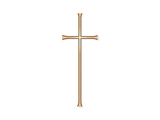 [ST-SK-SCHRKR009] Náhrobný kríž Formal z bronzu, 12–50 cm