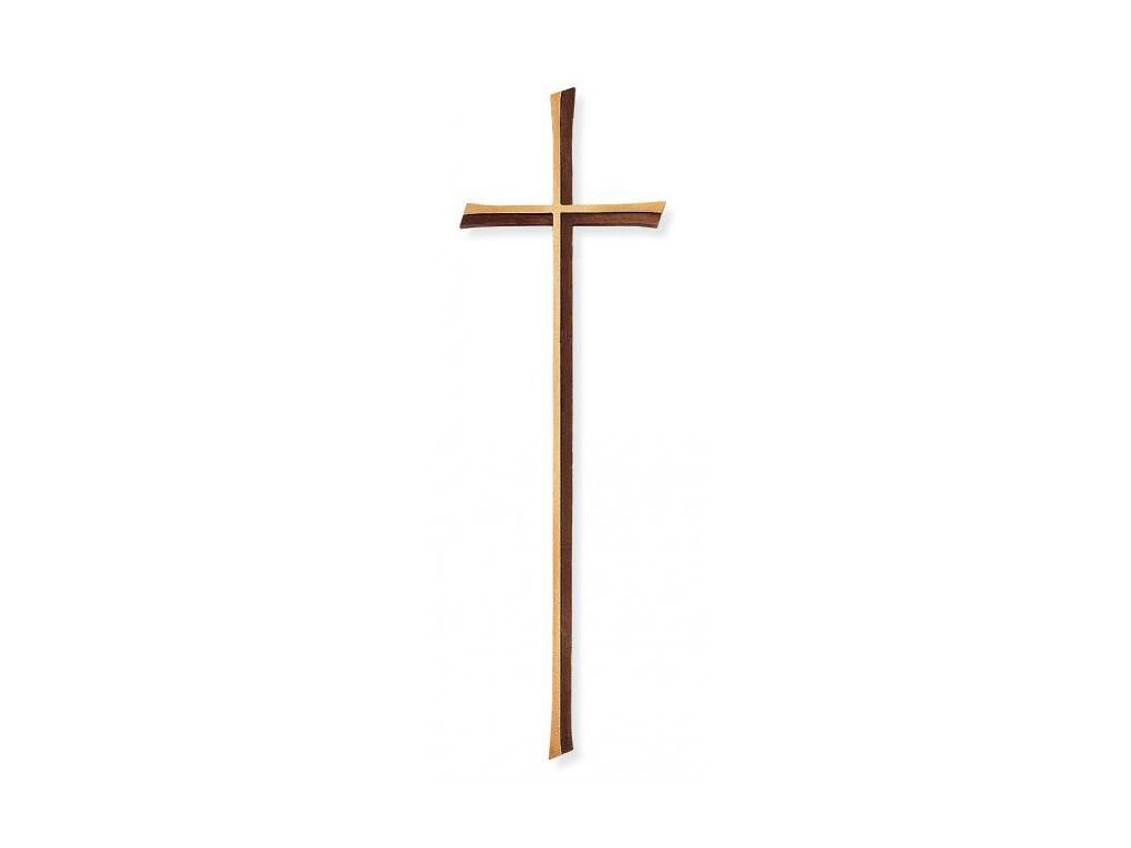 Náhrobný kríž Kursiva z bronzu, 12–60 cm