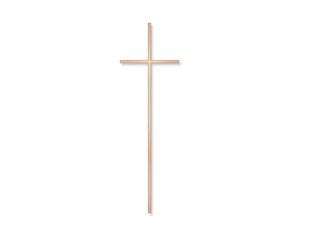 Náhrobný kríž Alblock, bronz, 12–60 cm
