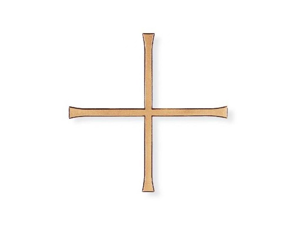 Náhrobný kríž Elegant, rovnoramenný, 12–20 cm