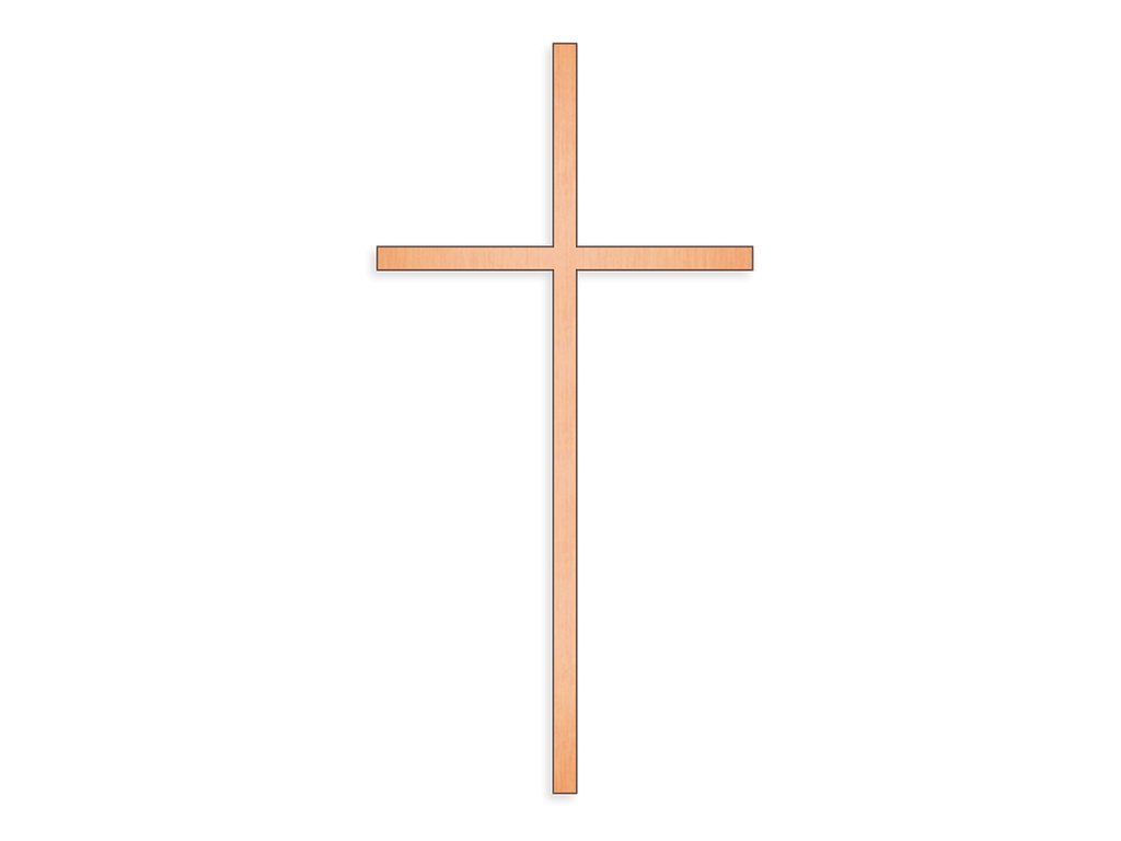 Náhrobný kríž s nápisom Gericke, bronz, 10–45 cm