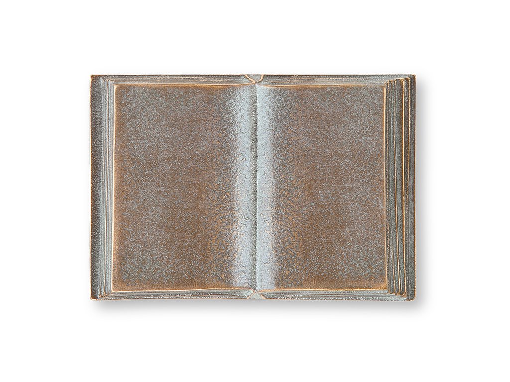 Bronzová kniha na náhrobok, 4×6 cm alebo 7×10 cm