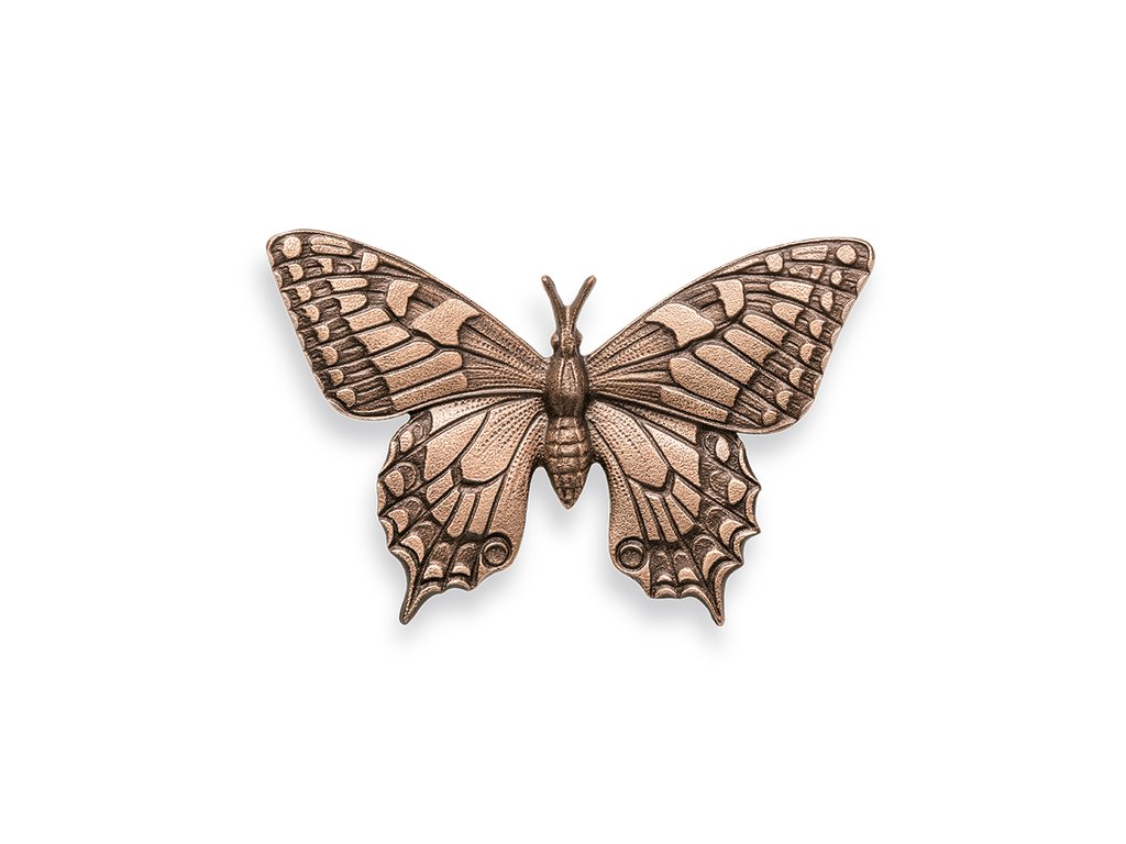 Bronzový motýľ na náhrobok, 6,5×10 cm alebo 8×12,5 cm