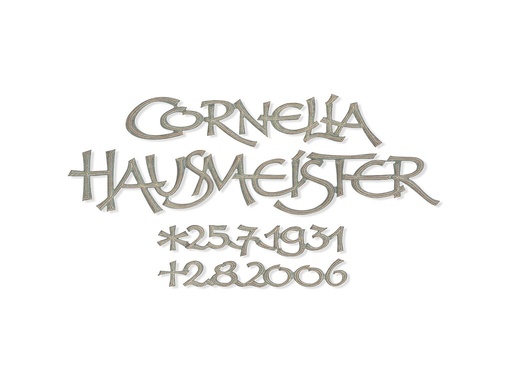 [ST-SK-SZ050] Náhrobný nápis Cornelia z bronzu, 6–9 mm