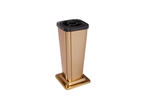 [A394/BRO] Quadratische Vase, gerade - groß (Bronze)