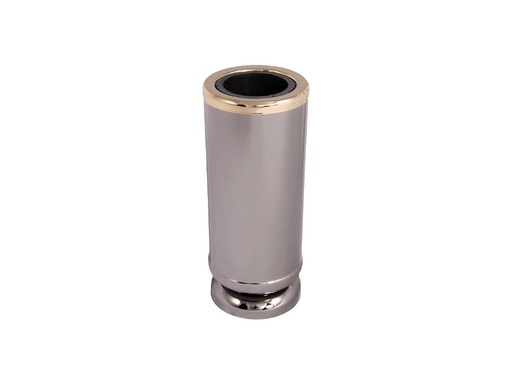 [A418/LES] Zylindrische Vase (Edelstahl poliert)