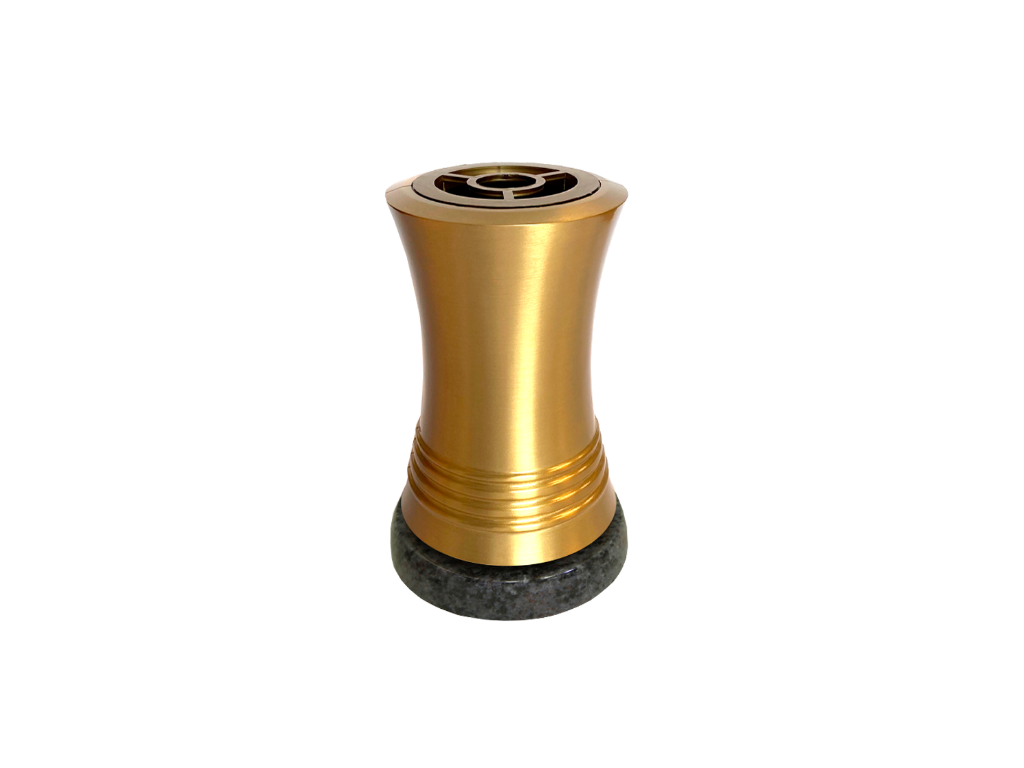 Vase V54 Metall+Stein