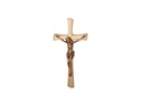 Flaches, geformtes Kreuz mit Jesus, 25