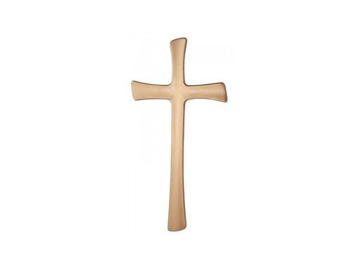 [A1345/BRU] Geformtes, flaches Kreuz 40 (Bronze)