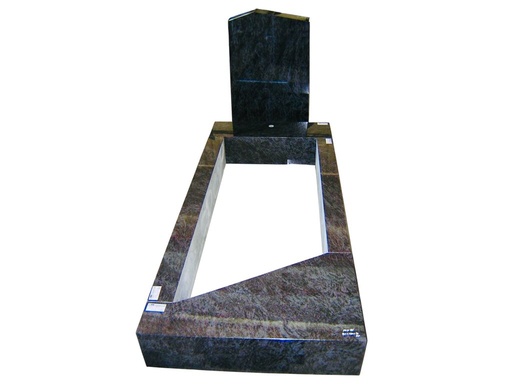 [4262] Einzelgrab Granit Vizag Blue